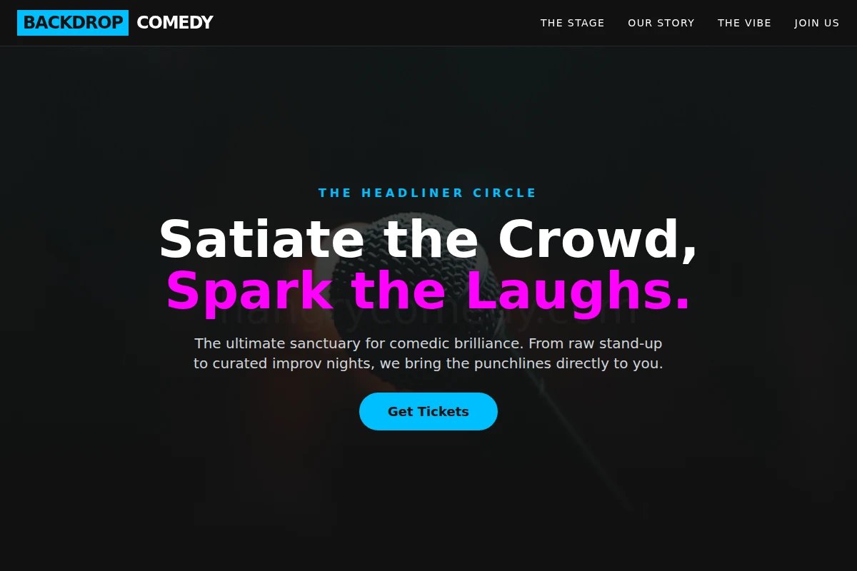 Backdrop Comedy