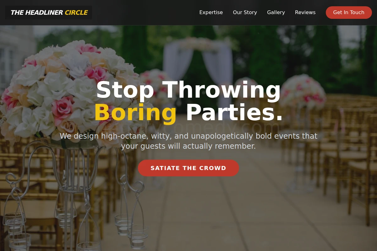 Sarcasm Event Planning