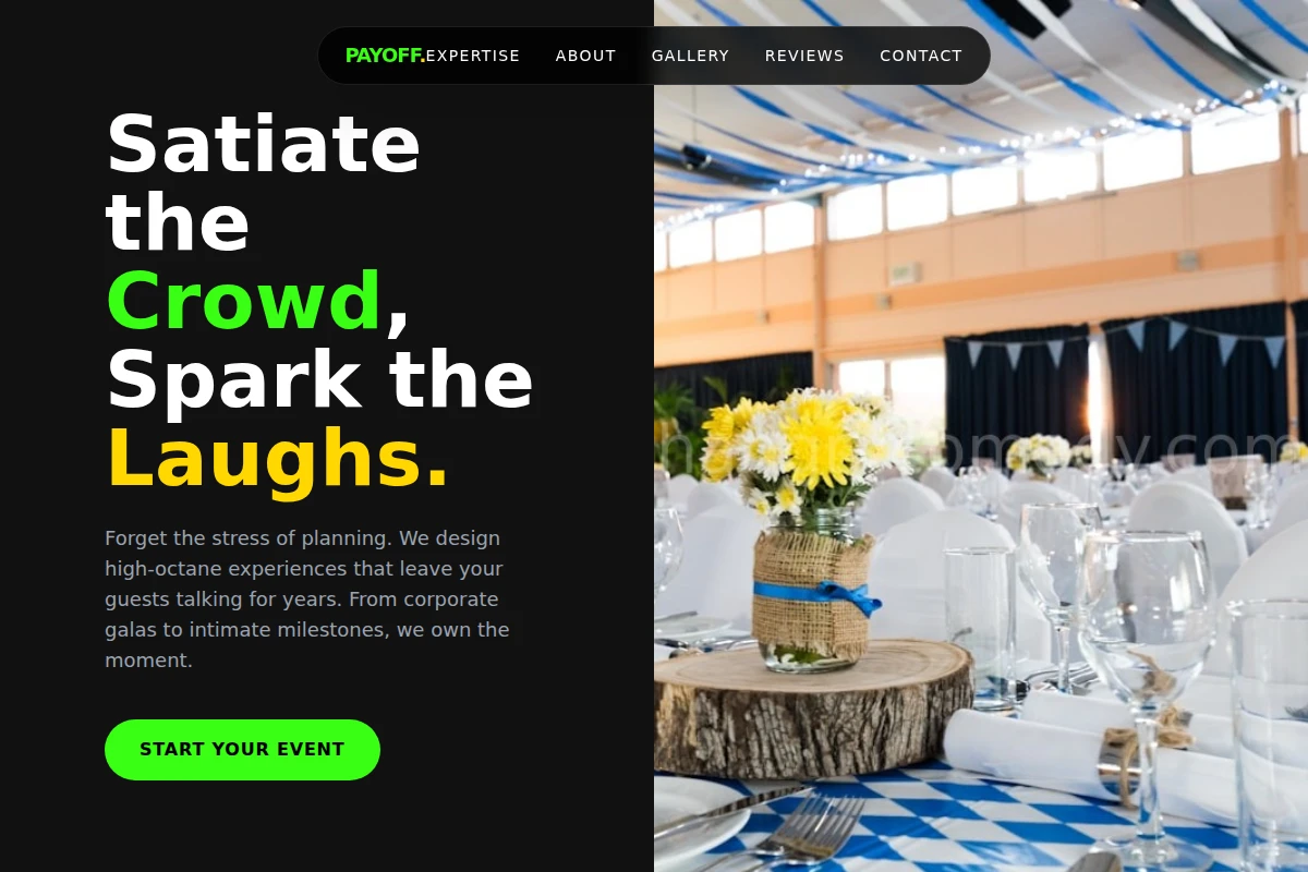 Payoff Event Planning