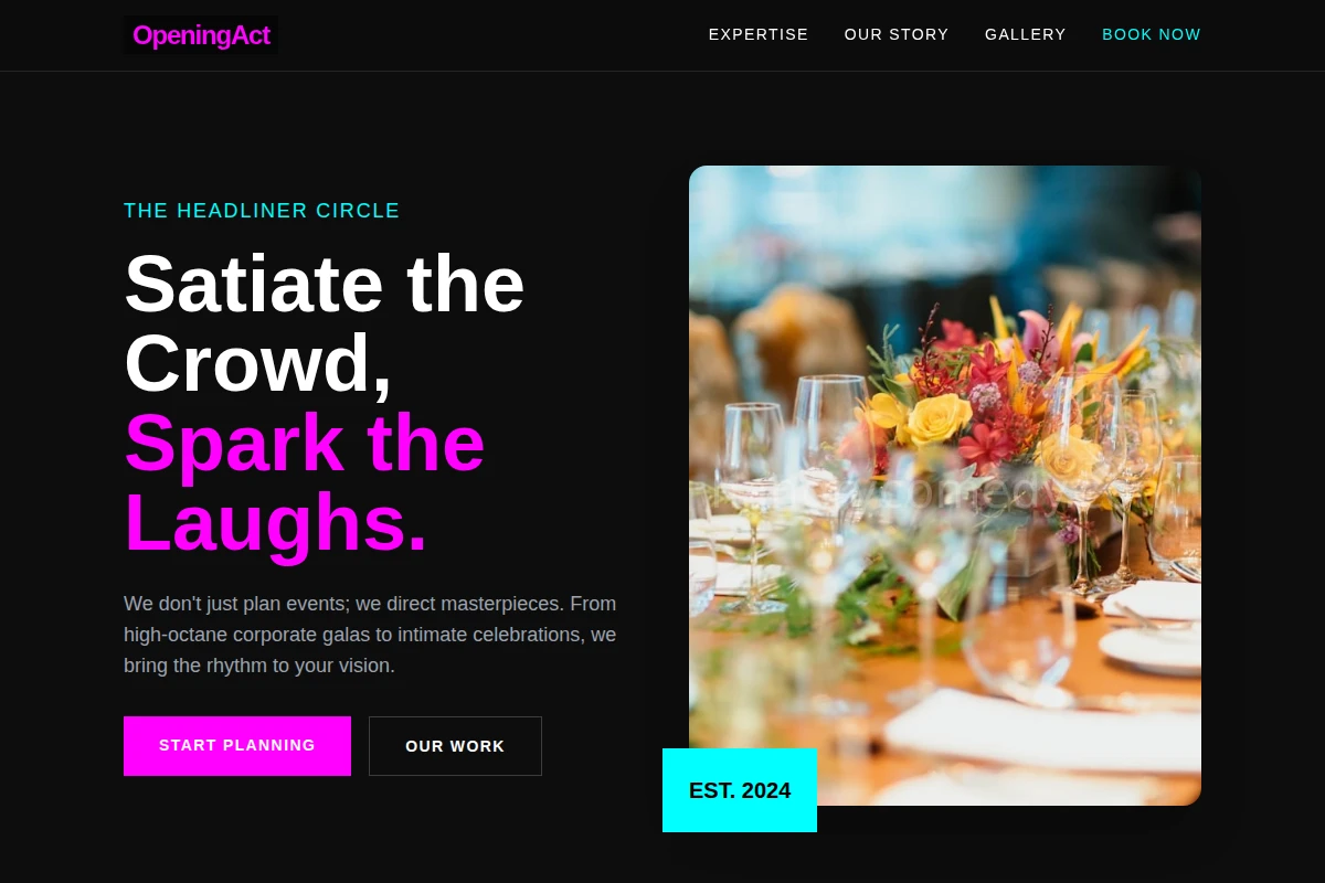 OpeningAct Event Planning
