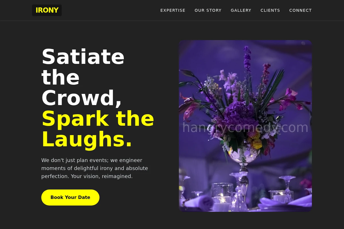 Irony Event Planning