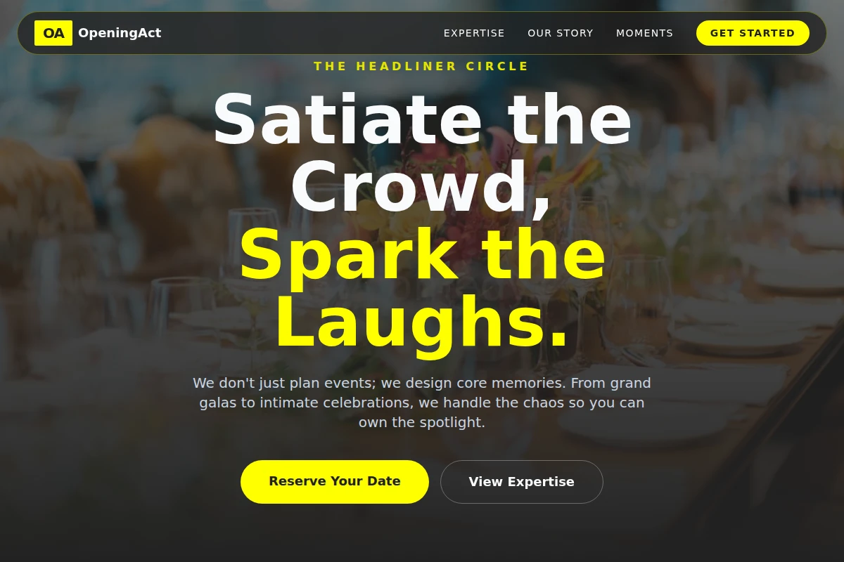 OpeningAct Event Planning